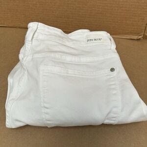 Judy Blue NWT Mid-Rise‎ White Destroyed Boyfriend Jeans Size 18W Style #82276